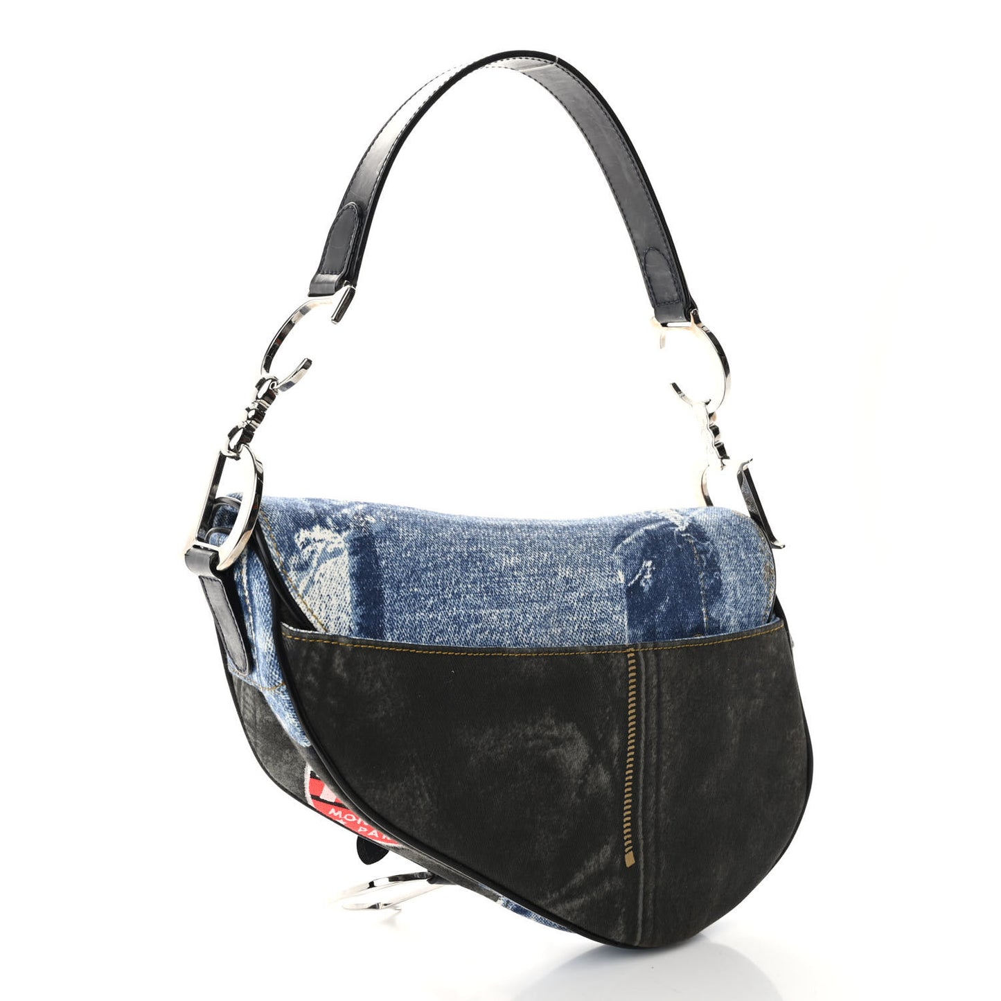 CHRISTIAN DIOR Denim Speedway Saddle Bag