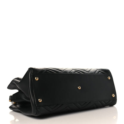 Gucci Calfskin Matelasse Medium GG Marmont Tote Black 4 of 9