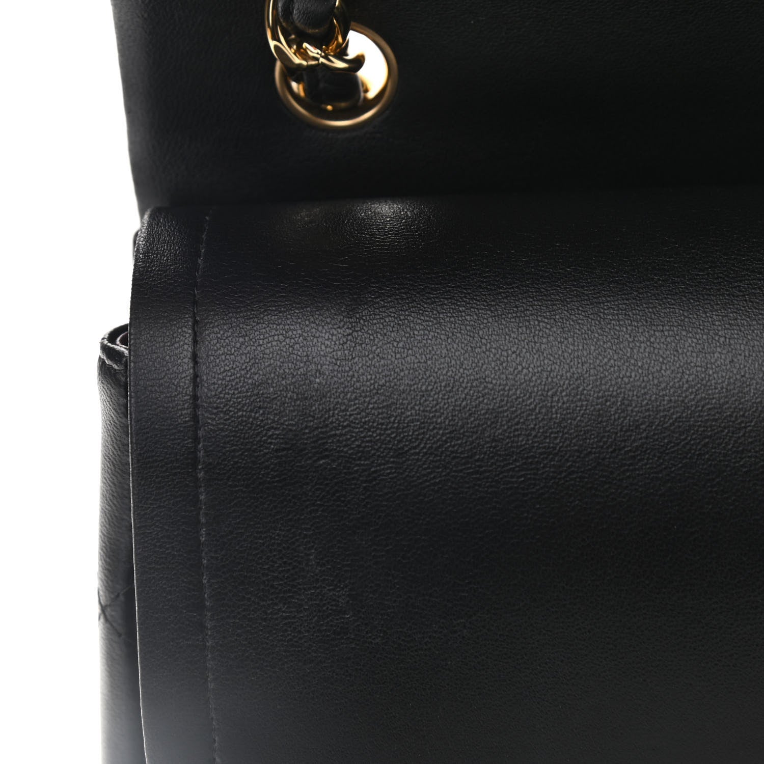 Chanel Lambskin Quilted Jumbo Double Flap Black 8 of 11