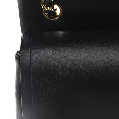 Chanel Lambskin Quilted Jumbo Double Flap Black 8 of 11