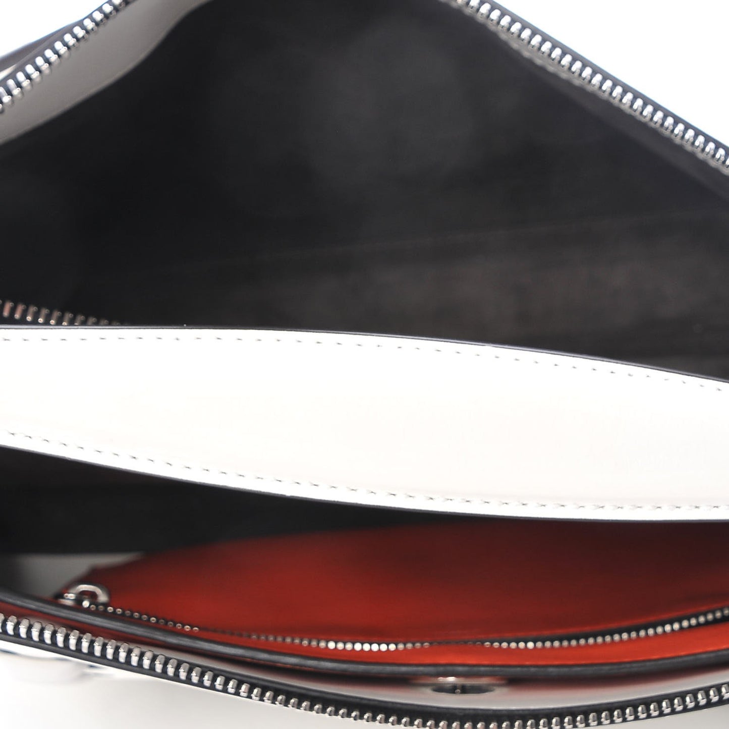 Vitello Baltico Dolce Shiny Nappa Lace Up DotCom Satchel White Parrot