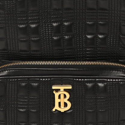 Burberry Lambskin Quilted TB Backpack Black 7 of 9