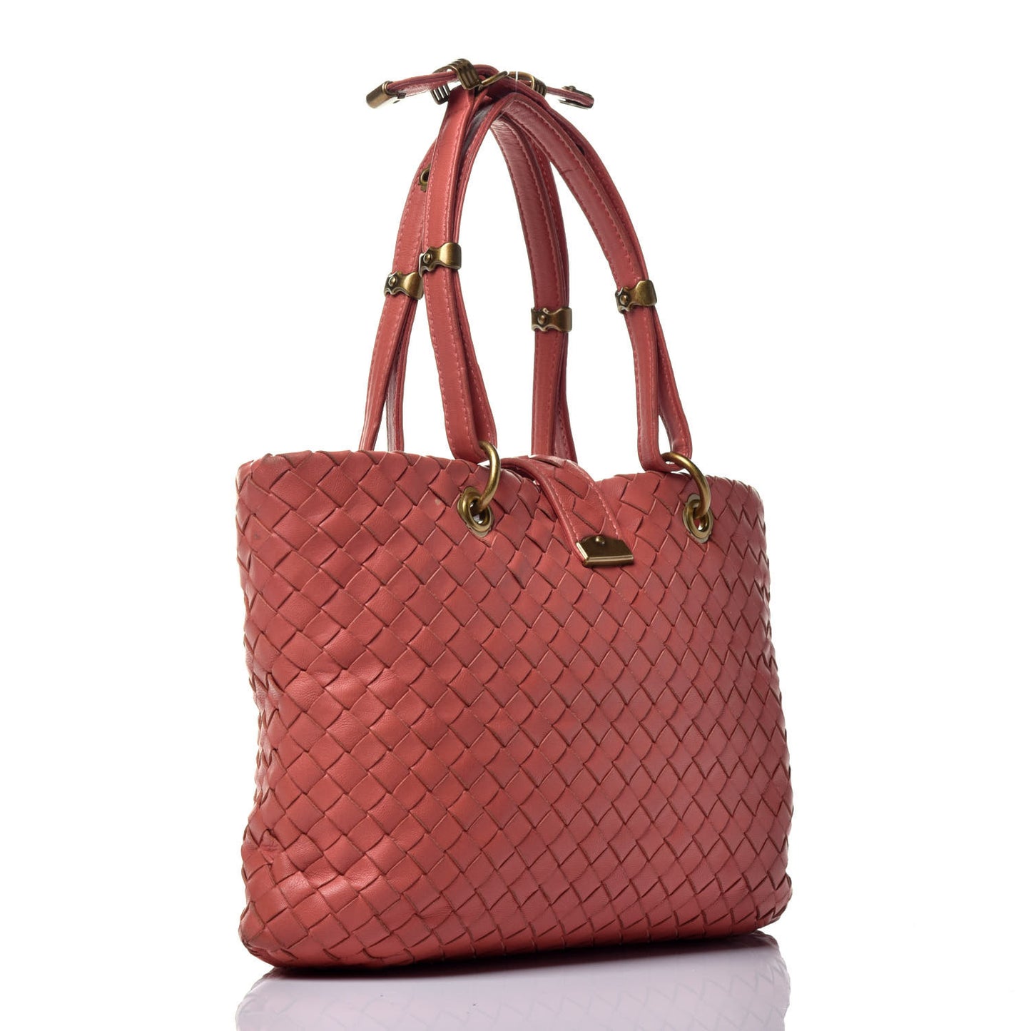 Nappa Intrecciato Capri Tote Brique