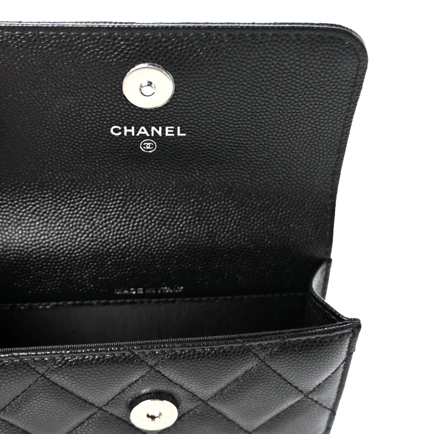 Chanel Caviar Quilted My Everything Belt Flap Card Holder Black 5 of 10