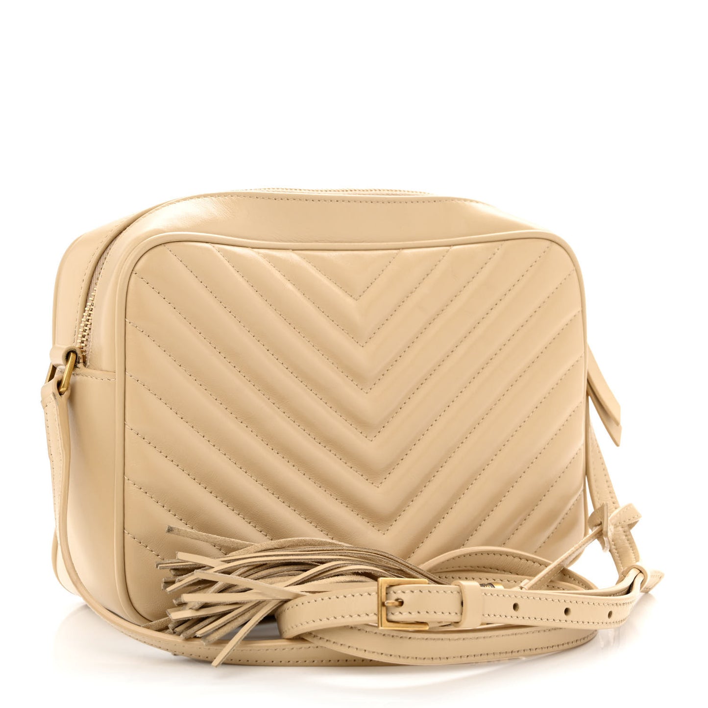 Calfskin Matelasse Monogram Lou Camera Bag Nude Powder