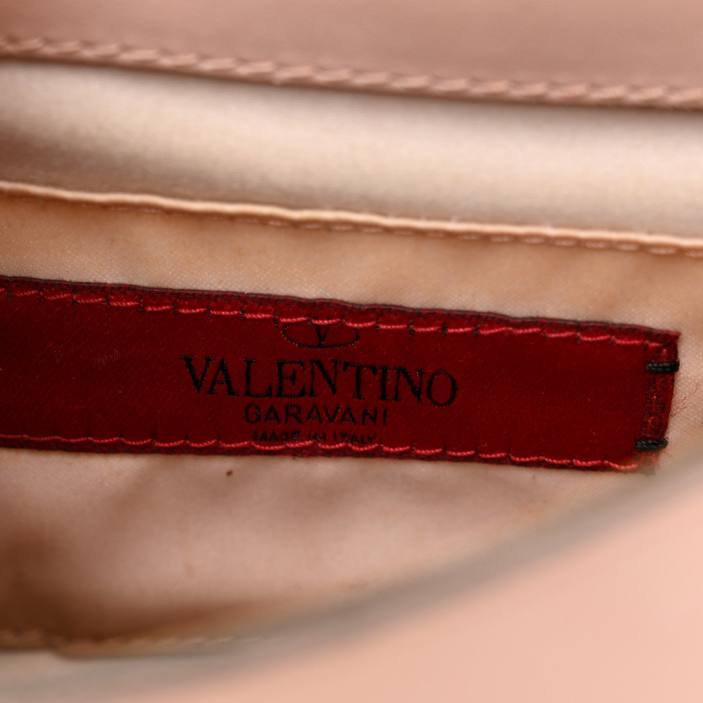 Calfskin Rockstud Crossbody Saddle Bag Water Rose