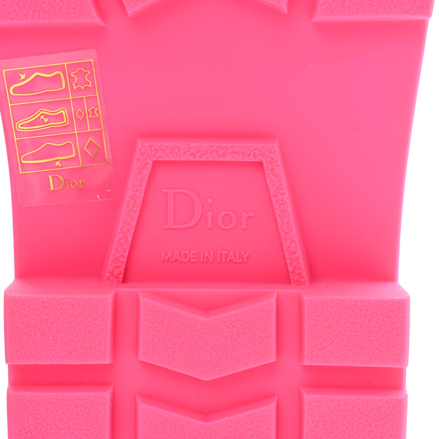 Calfskin Diorquake Slide Sandals Fuchsia Flu 37