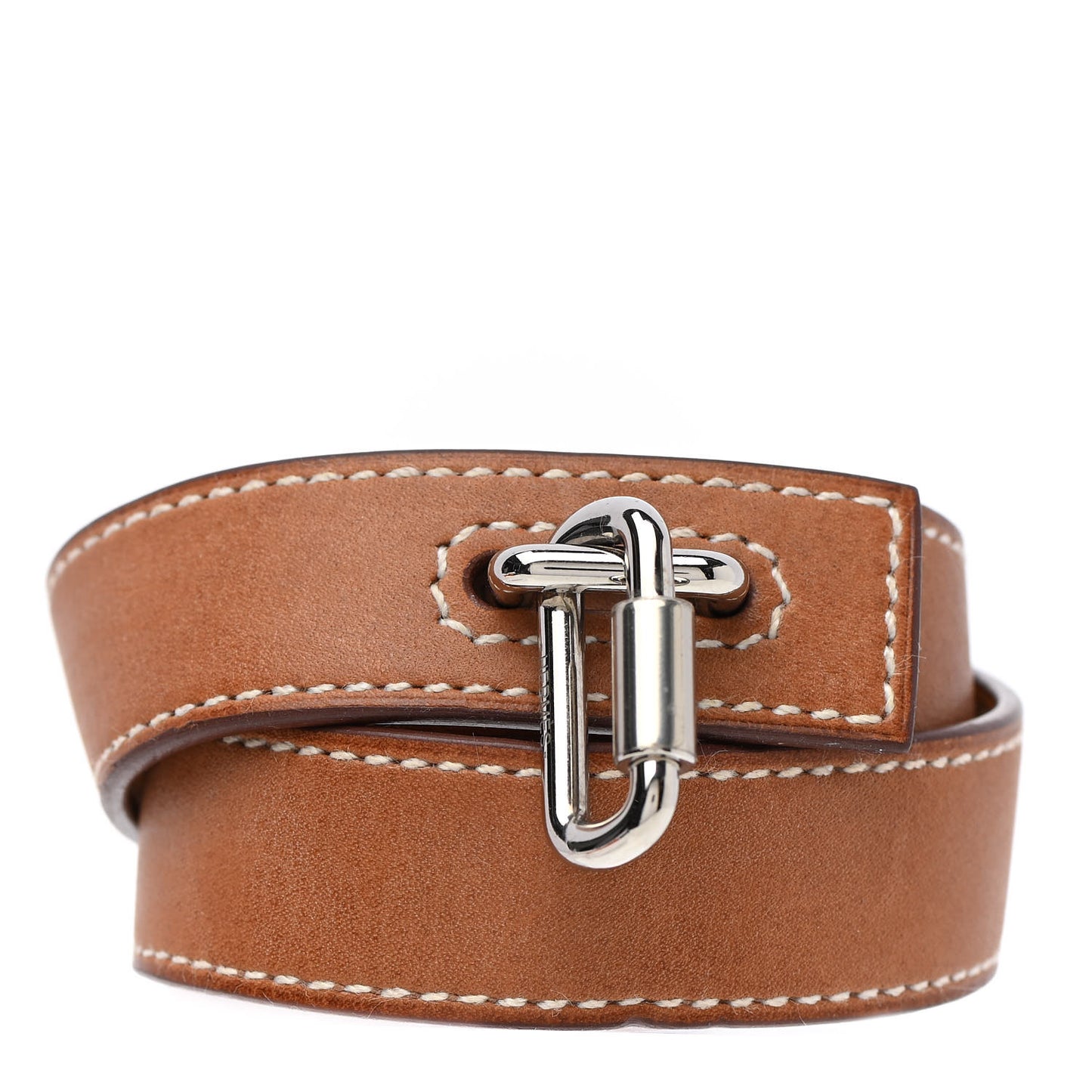 Barenia Curiosite Double Wrap Bracelet T2 Fauve