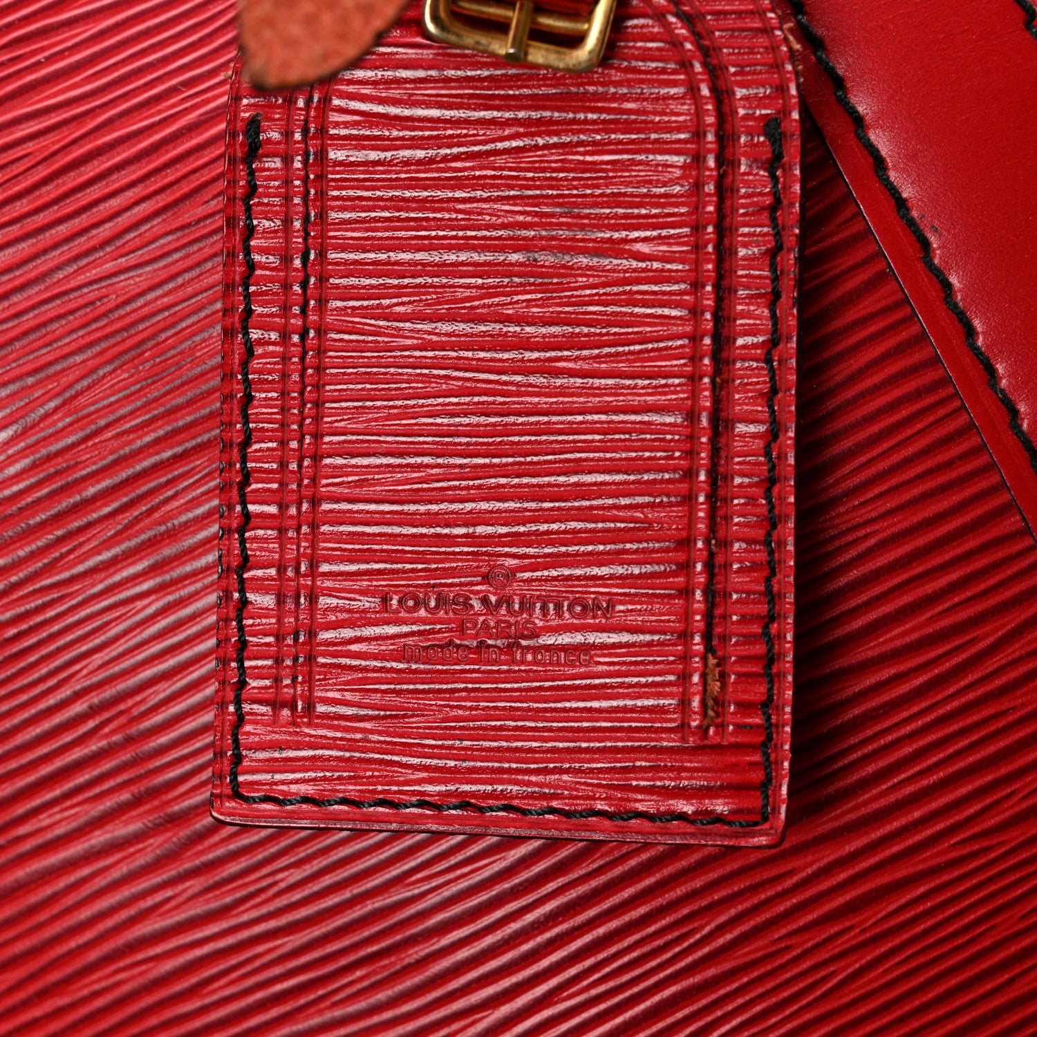 Louis Vuitton Epi Keepall 60 Castillan Red 9 of 13