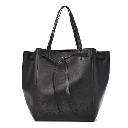 Celine Soft Grained Calfskin Medium Belt Cabas Phantom Black 1 of 10