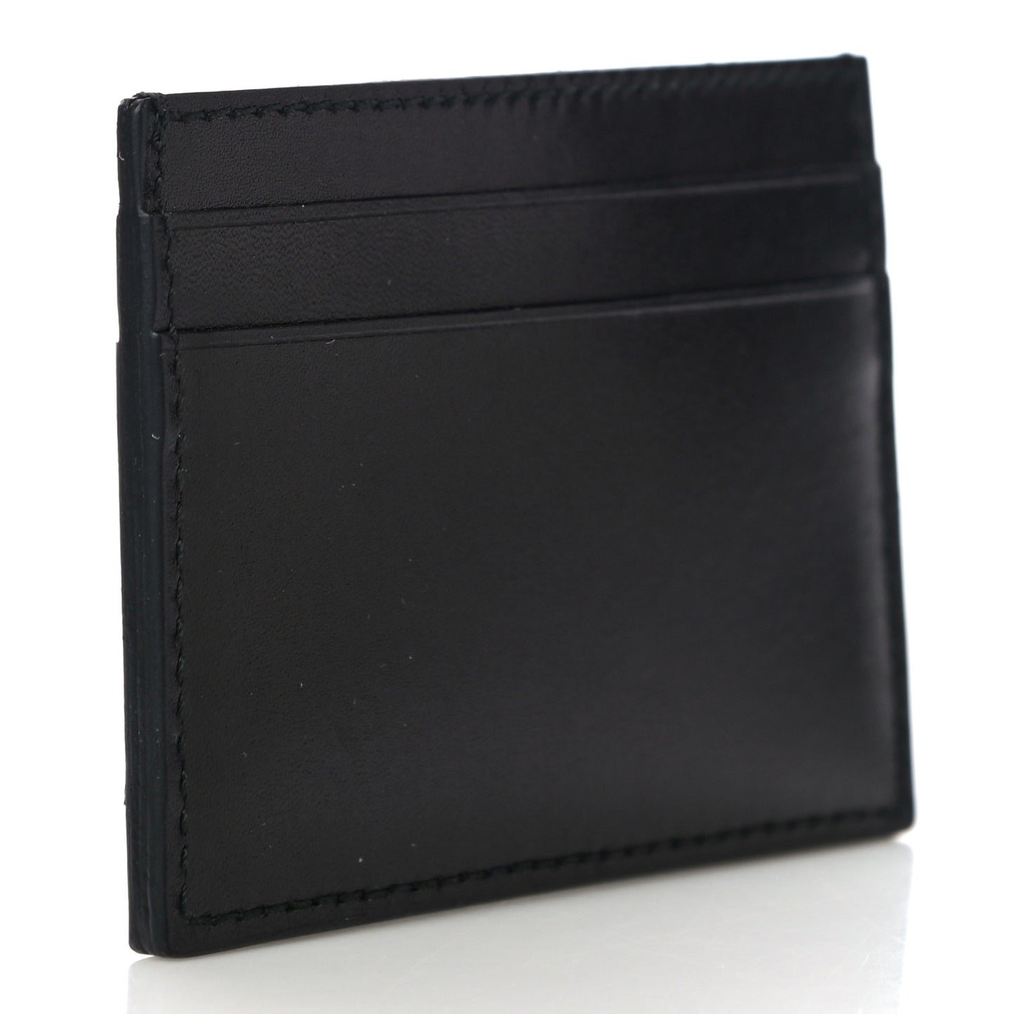 Calfskin GG Card Holder Black