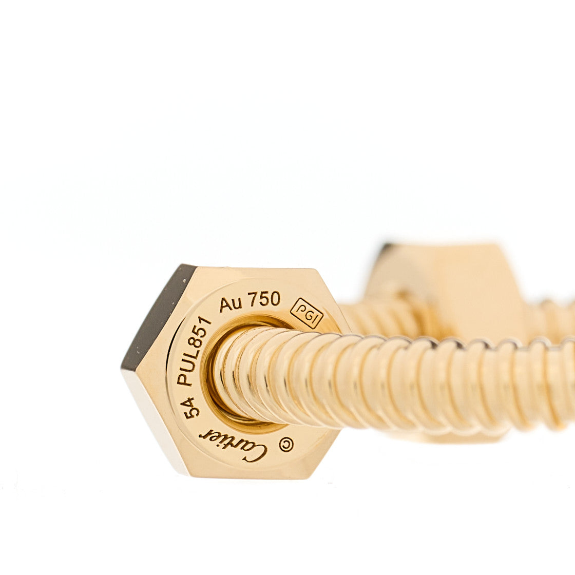 Cartier 18K Yellow Gold Ecrou De Cartier Ring 54 6.75 3 of 3