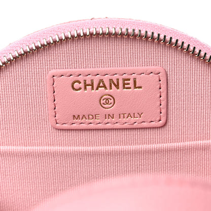 Chanel Caviar Quilted Round Handle With Care Vanity With Chain Pink 7 of 12