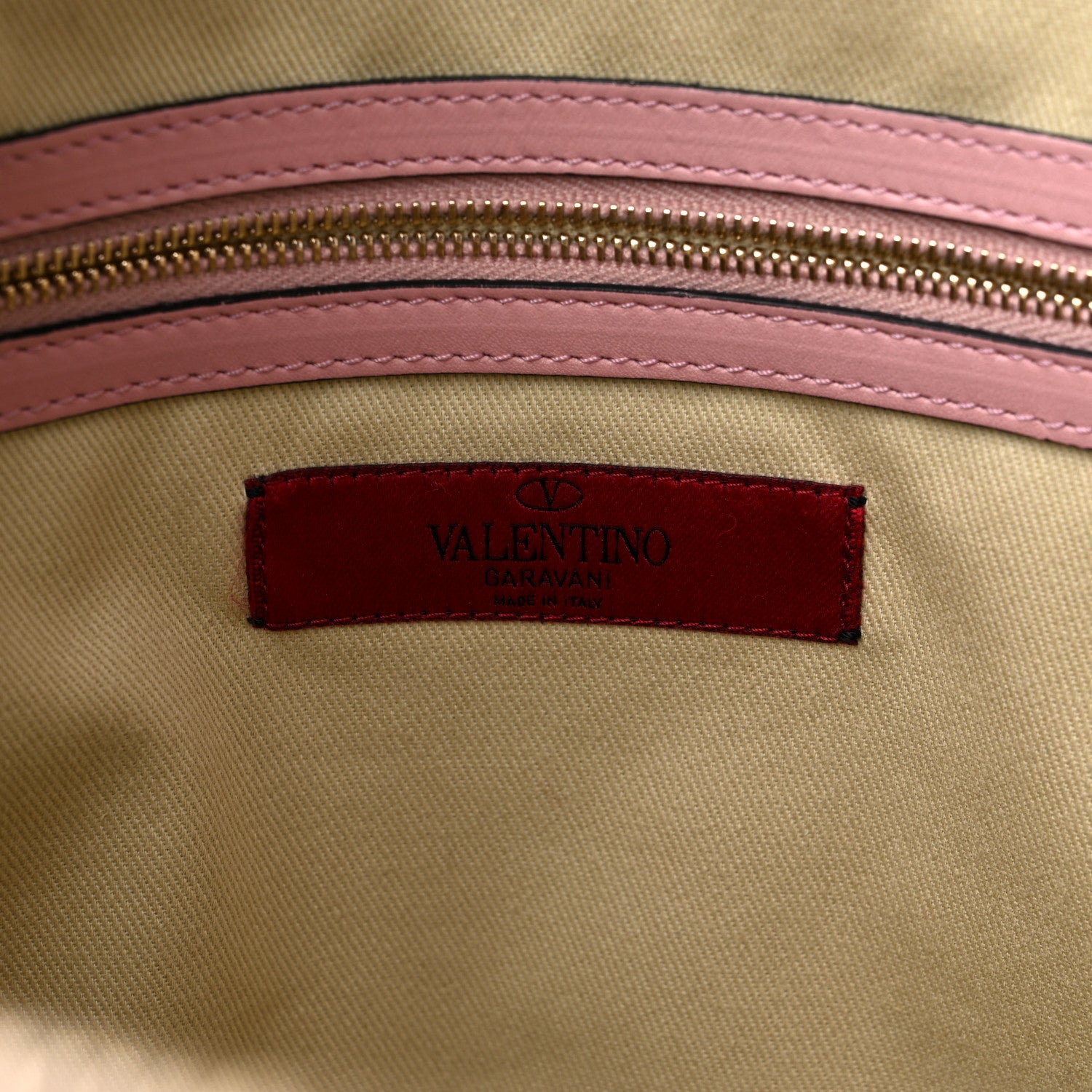 Valentino Garavani Vitello Rockstud Dome Shopper Pop Gardenia 6 of 9