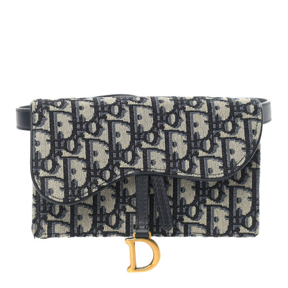 Christian Dior Oblique Saddle Belt Bag Blue 1 of 11