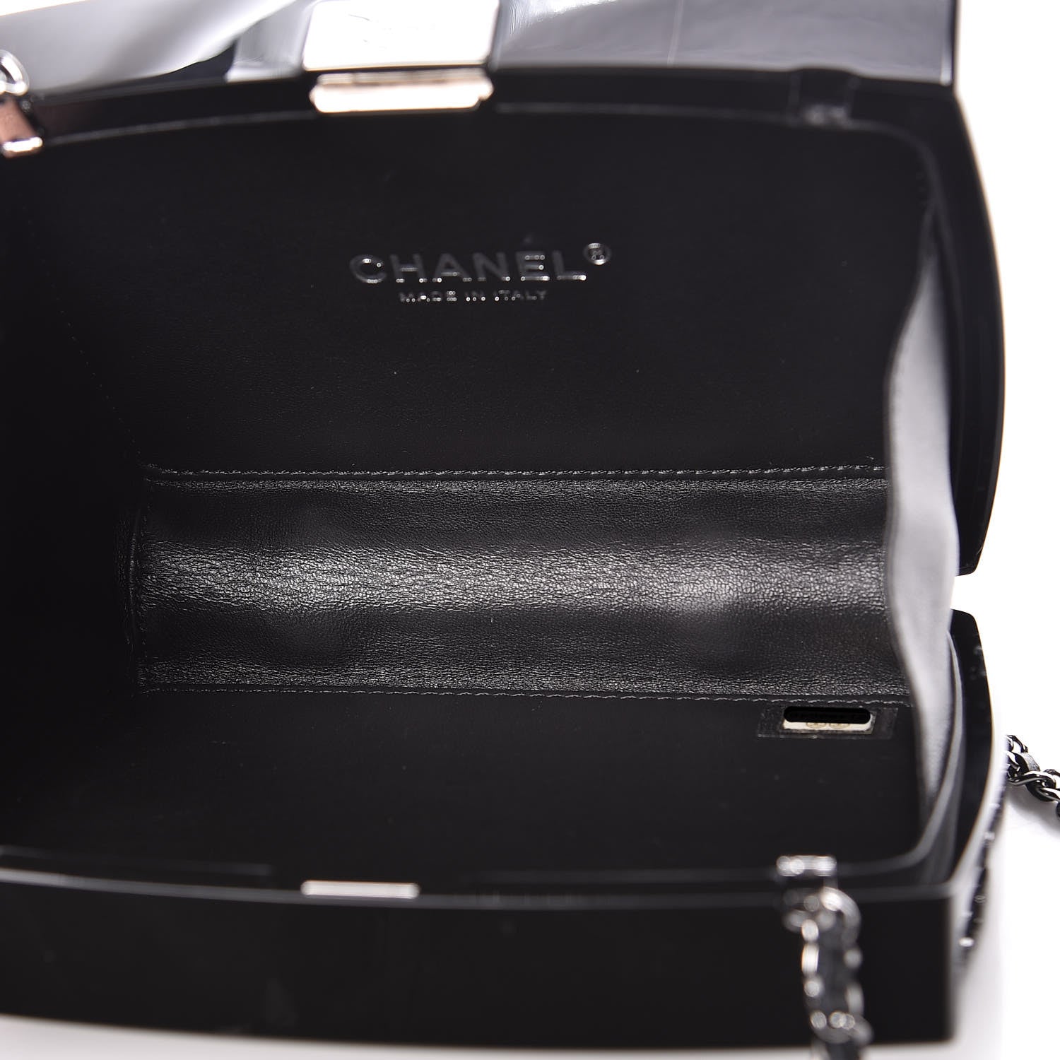 Chanel Plexiglass Compact Box Clutch Black 5 of 10