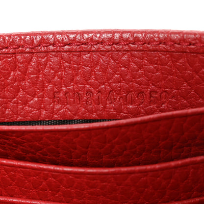 Gucci Dollar Calfskin Interlocking G Chain Wallet Red 7 of 10