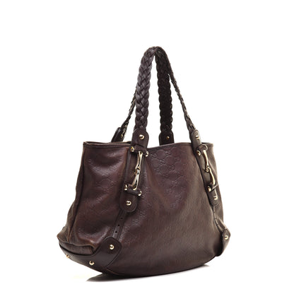 Gucci Guccissima Medium Pelham Shoulder Bag Dark Brown 3 of 10