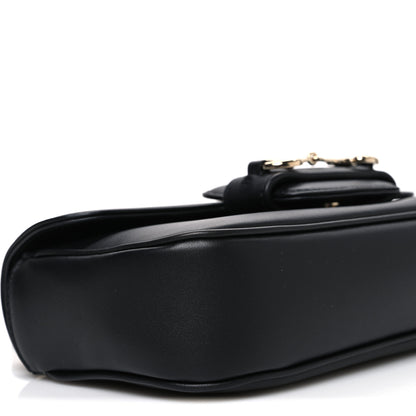 Gucci Calfskin Horsebit 1955 Small Soft Top Handle Shoulder Bag Black 9 of 10