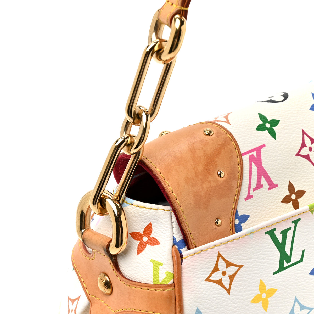 Monogram Multicolor Beverly MM White