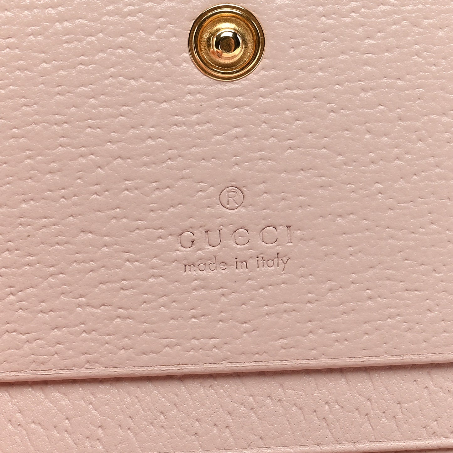 Monogram Jumbo GG Textured Dollar Calfskin Ophidia Card Case Beige Perfect Pink