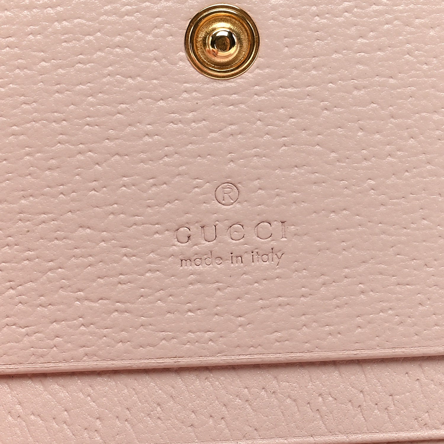 Gucci Monogram Jumbo GG Textured Dollar Calfskin Ophidia Card Case Beige Perfect Pink 6 of 6