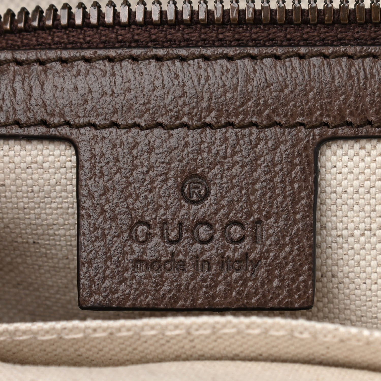 Gucci GG Supreme Monogram Calfskin Web Small Ophidia Day Backpack Beige Ebony New Acero 6 of 10