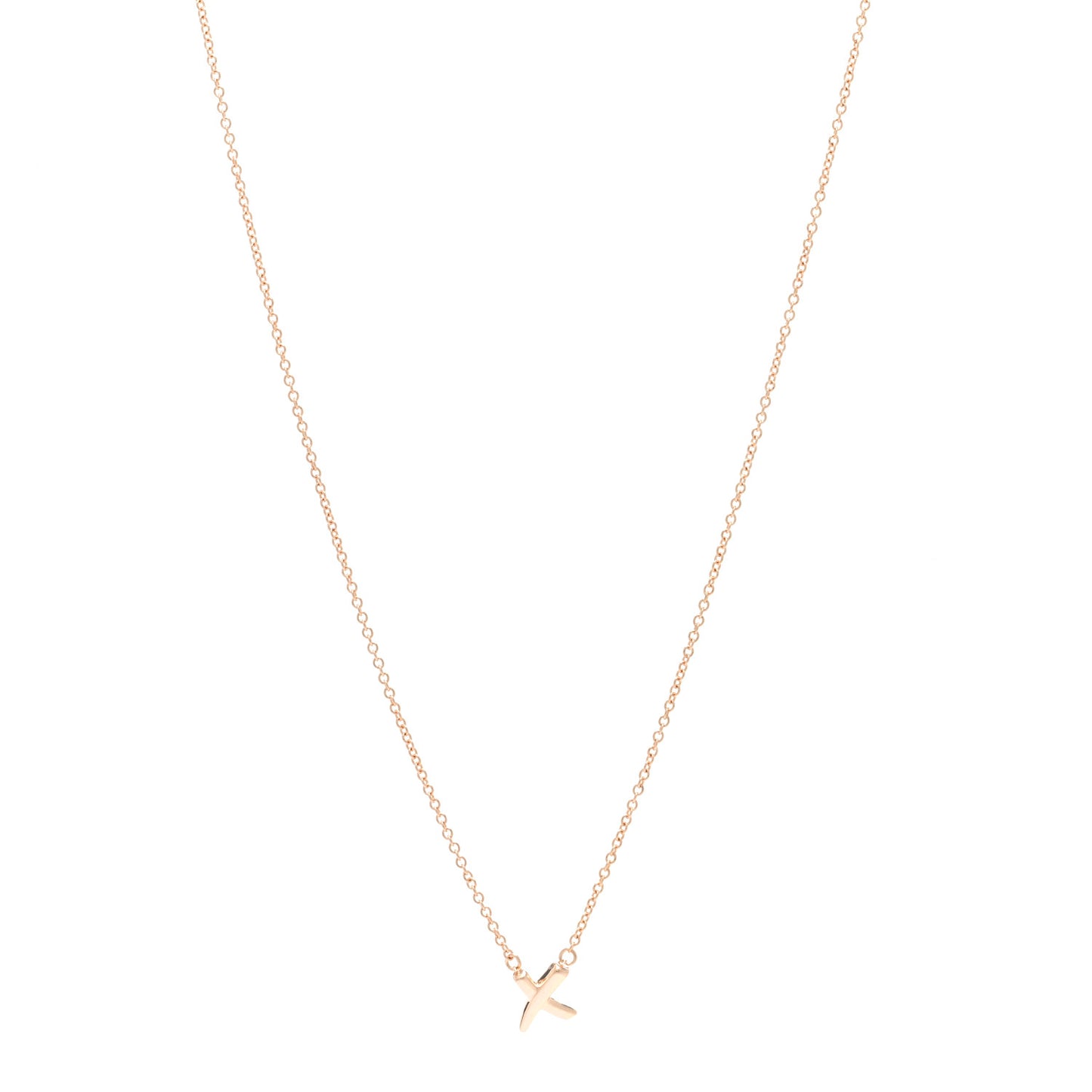 18K Rose Gold Mini Paloma Picasso Graffiti X Pendant Necklace