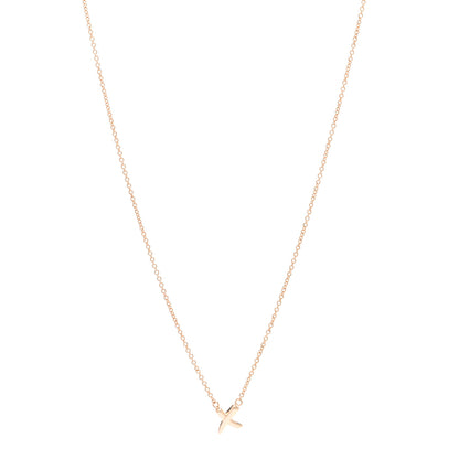 Tiffany 18K Rose Gold Mini Paloma Picasso Graffiti X Pendant Necklace 1 of 5
