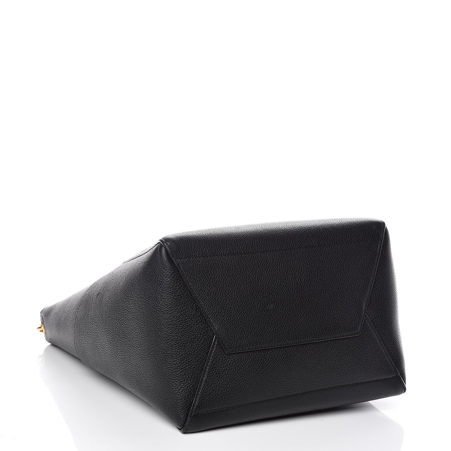 Celine Soft Grained Calfskin Sangle Bucket Bag Black 4 of 8