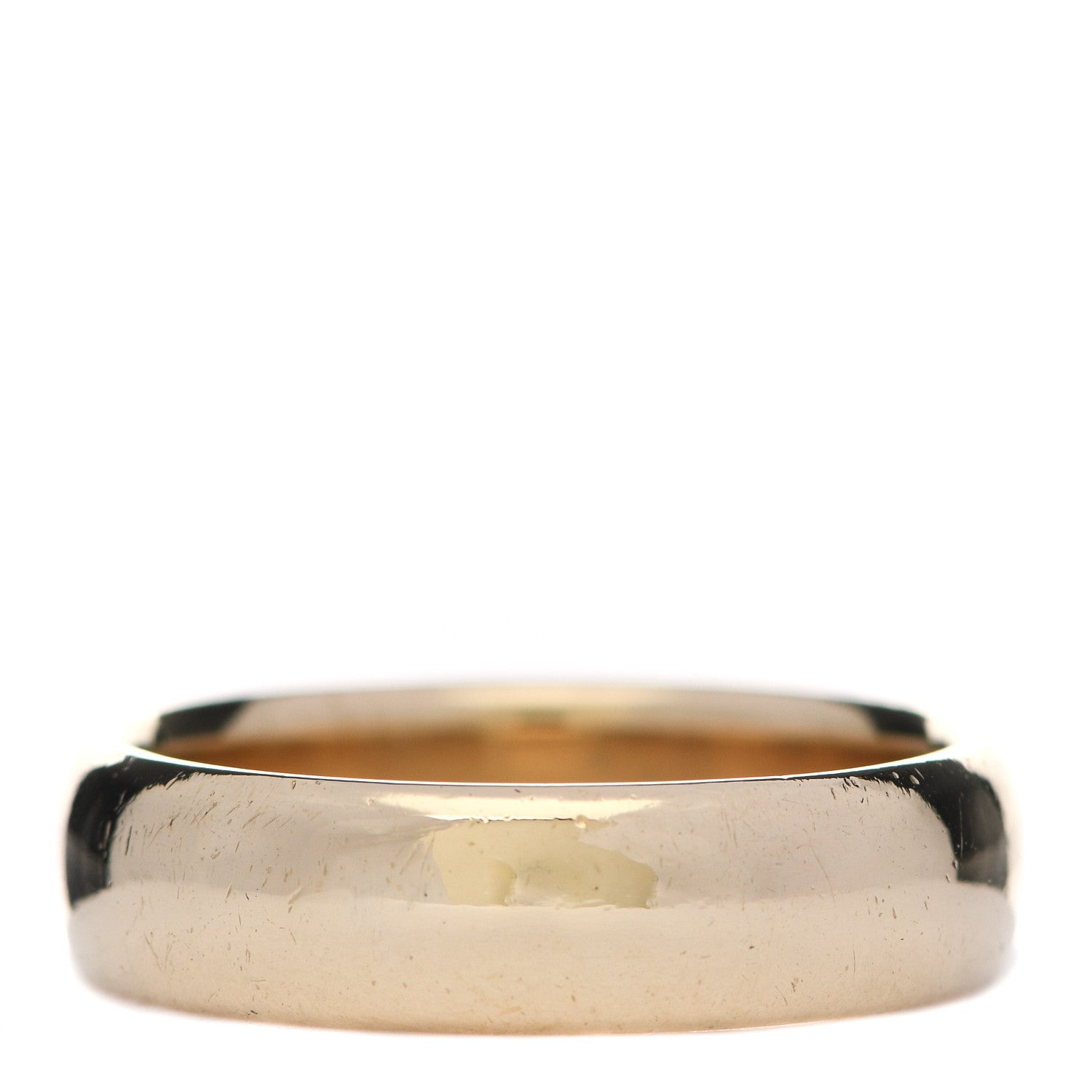 Tiffany 18K Yellow Gold 6mm Classic Wedding Band Ring 63 10.25 3 of 5