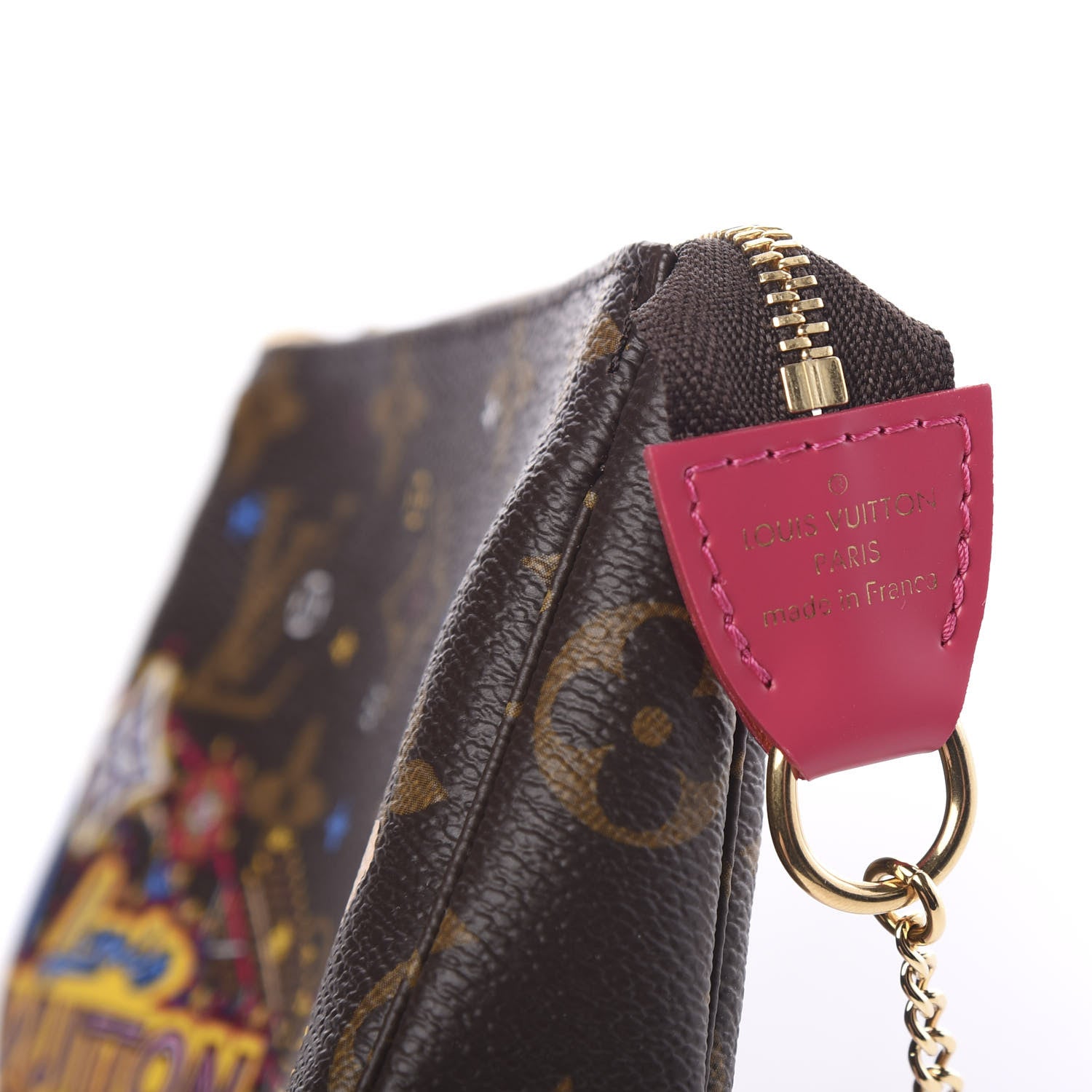 Louis Vuitton Monogram 2020 Christmas Animation Roller Coaster Mini Pochette Accessories Pivoine 5 of 7