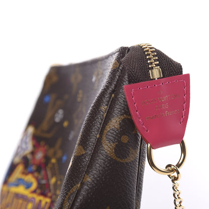 Louis Vuitton Monogram 2020 Christmas Animation Roller Coaster Mini Pochette Accessories Pivoine 5 of 7