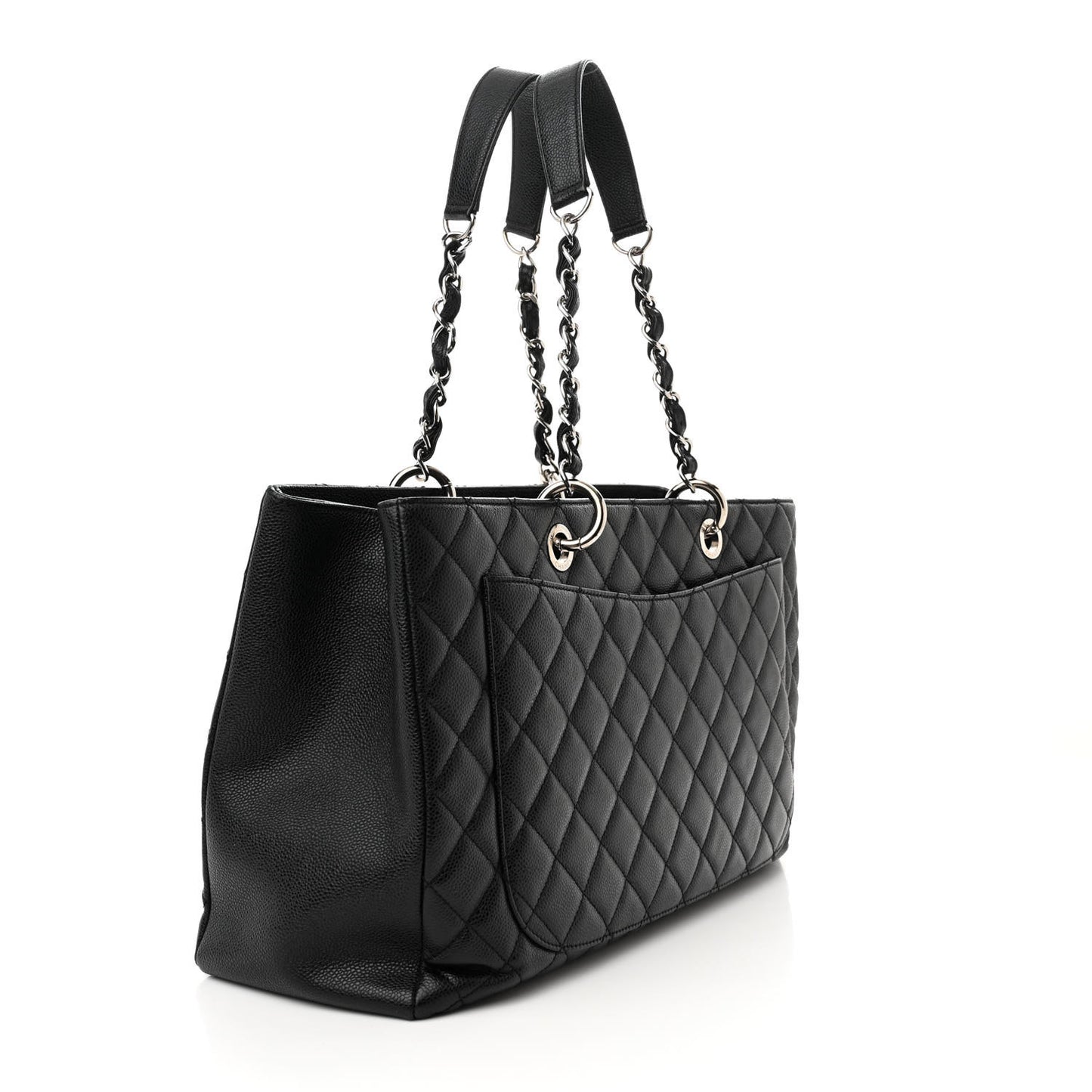 Caviar Quilted XL Grand Shopping Tote GST Black