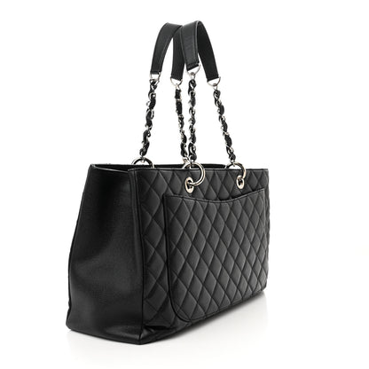 Chanel Caviar Quilted XL Grand Shopping Tote GST Black 3 of 10