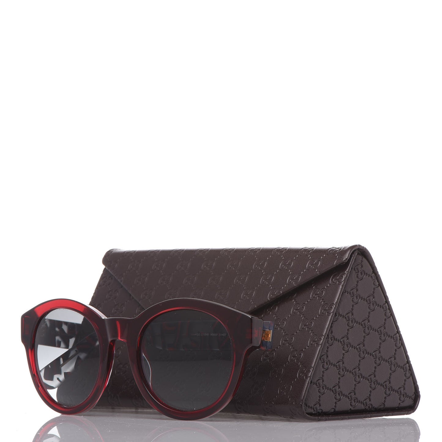 Acetate Web Round GG 3763S Sunglasses Red