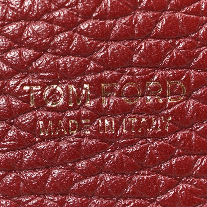 Tom Ford Grained Calfskin Medium Jennifer Crossbody Cabernet 6 of 9