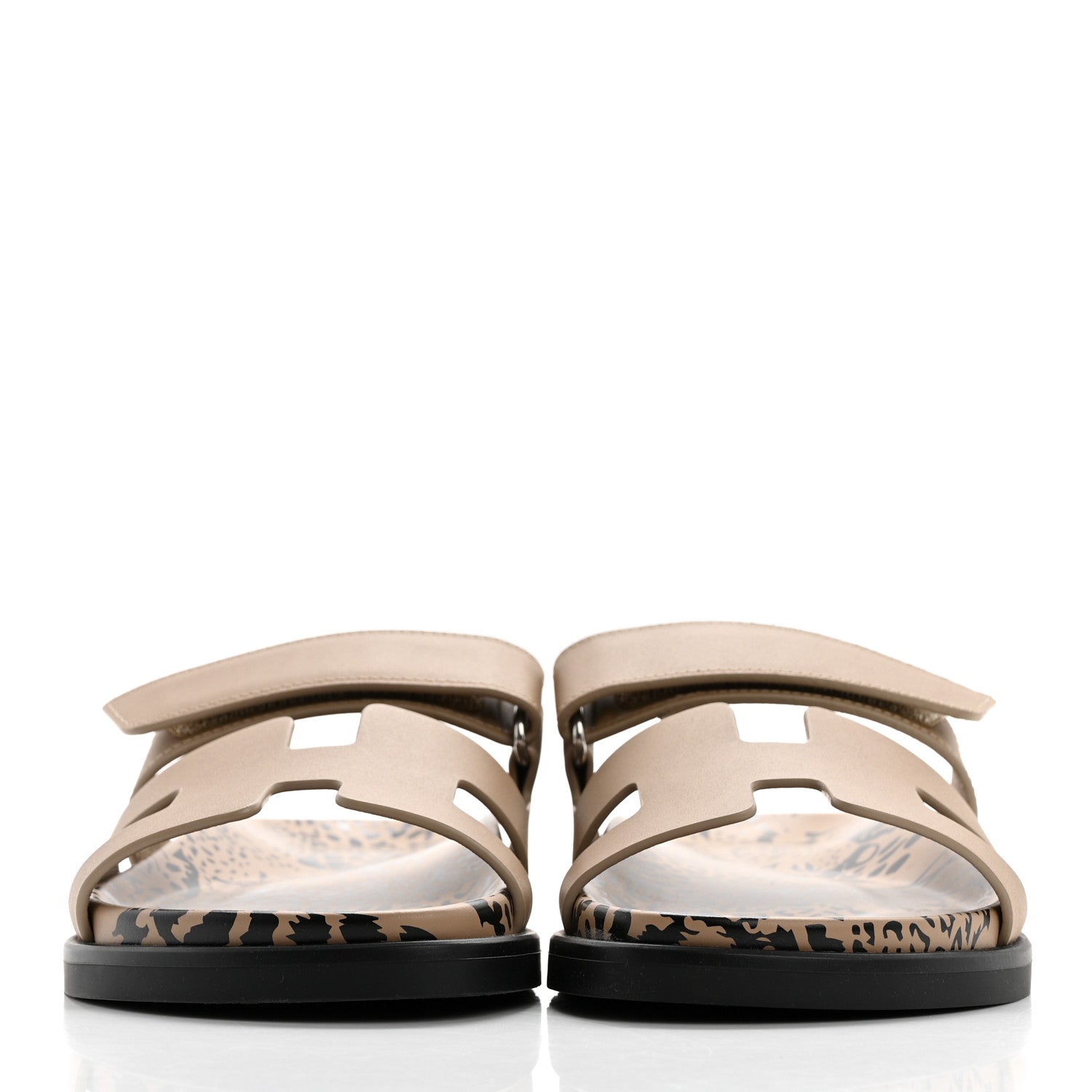 Hermes Calfskin Womens Chypre Sandals 36 Beige Argile 2 of 9