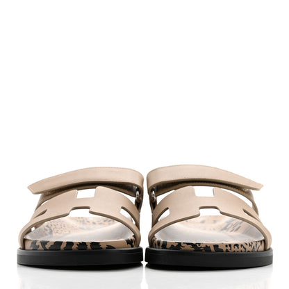 Hermes Calfskin Womens Chypre Sandals 36 Beige Argile 2 of 9