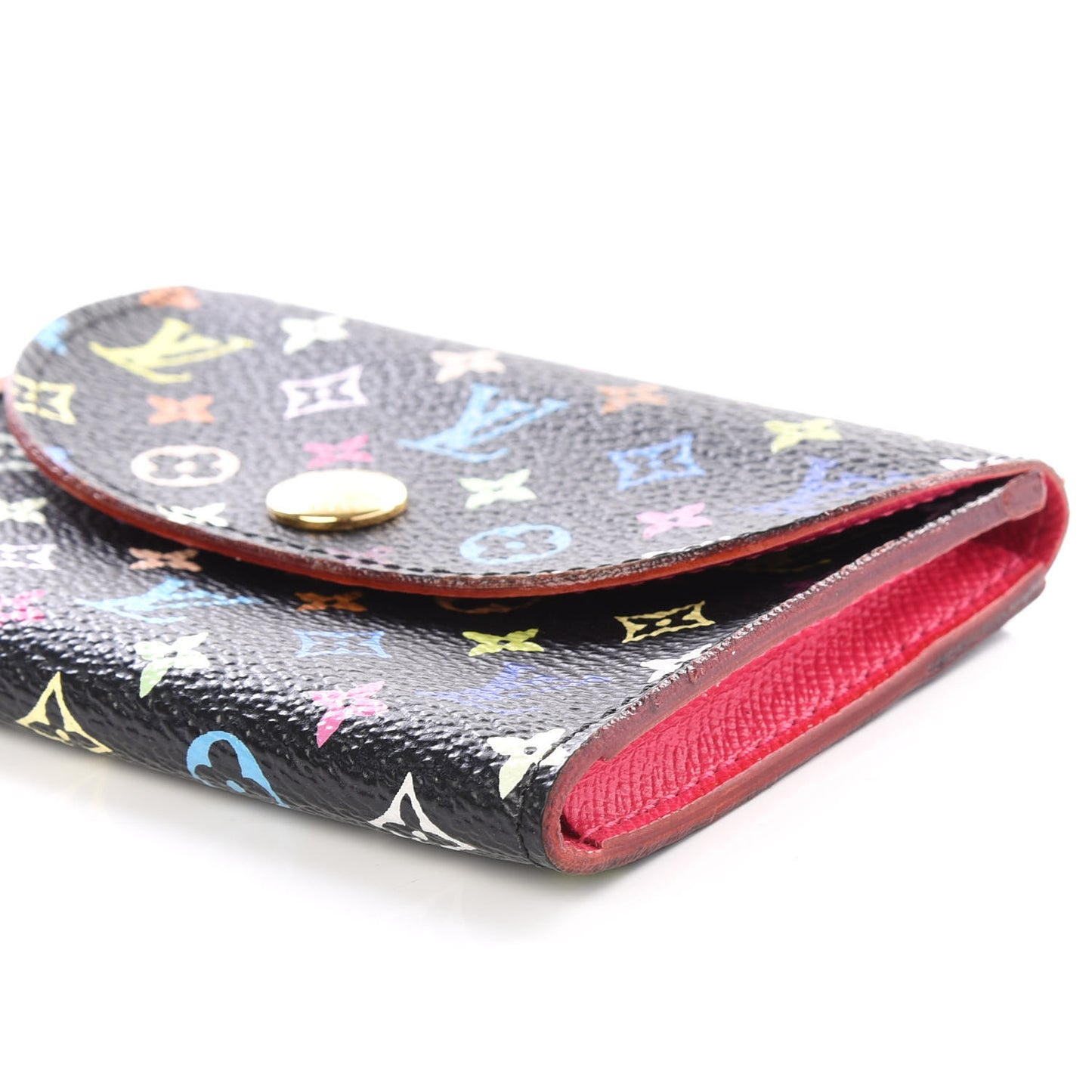 Monogram Multicolor Business Card Holder Black Grenade