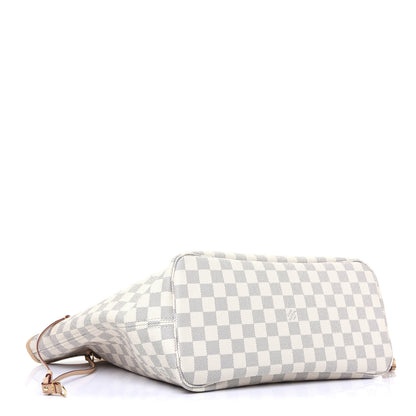 Louis Vuitton Damier Azur Neo Neverfull MM Rose Ballerine 4 of 15