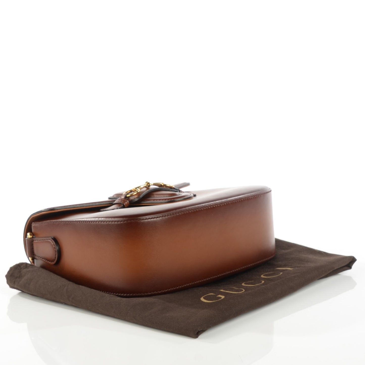 Calfskin Medium Lady Web Shoulder Bag Cuir