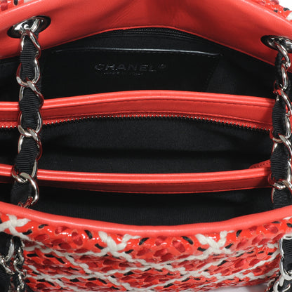 Chanel Patent Hand Embroidered Small Just Mademoiselle Red 5 of 7