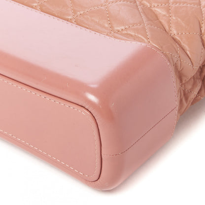 Chanel Aged Calfskin Quilted Medium Gabrielle Hobo Pink 6 of 9