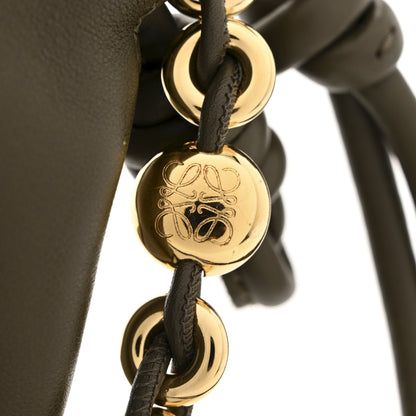 Loewe Mellow Nappa Medium Donut Chain Flamenco Knot Clutch Dark Khaki 11 of 12