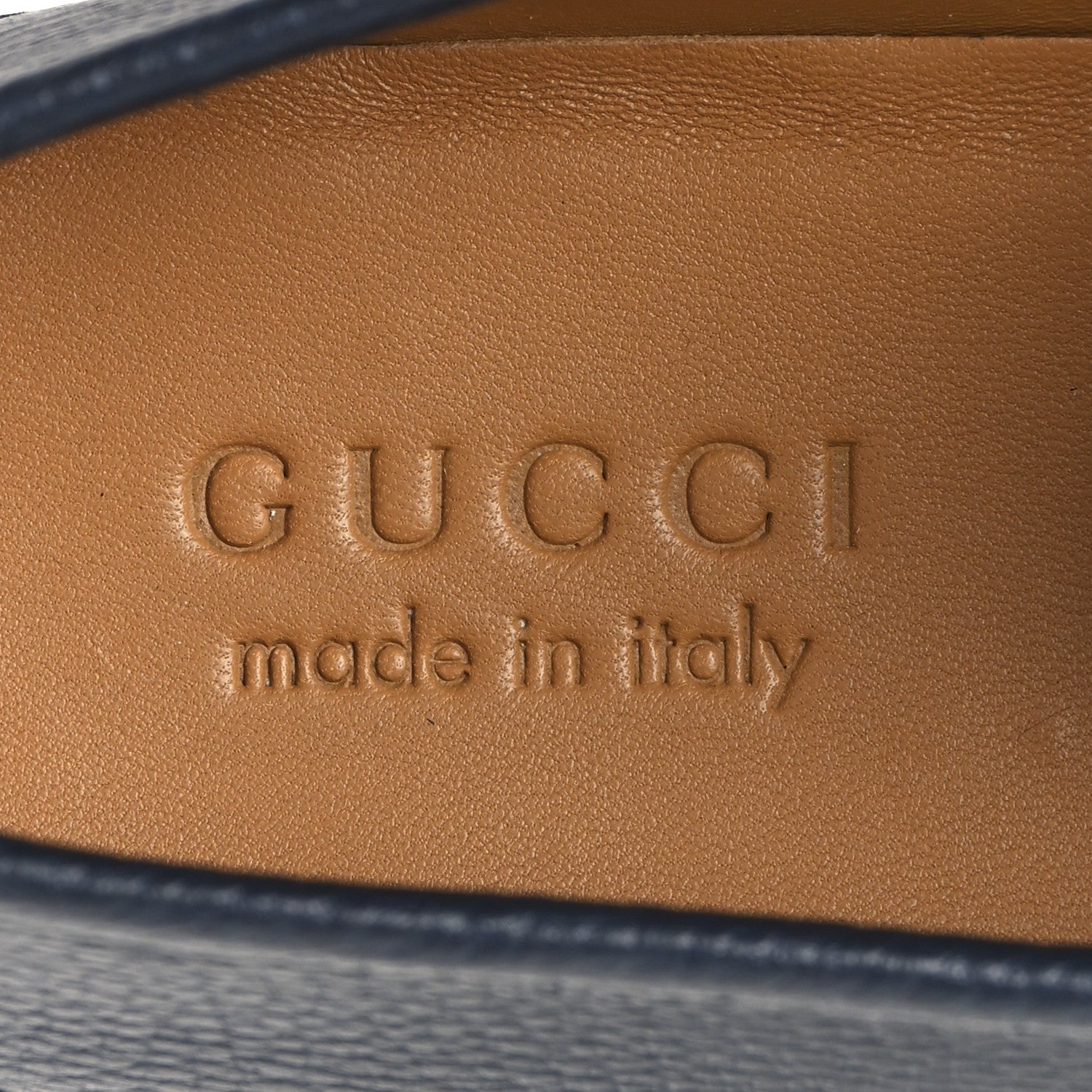 Gucci Road Calfskin Mens Horsebit Loafers 8.5 Blue 9 of 9