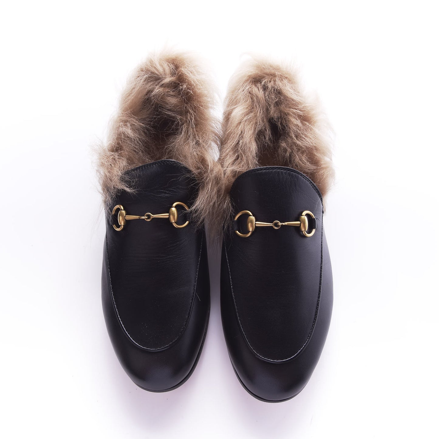 Malaga Kid Fur Womens Jordaan Loafers 39 Black Natural