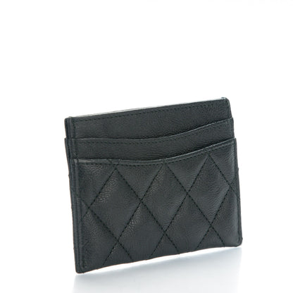 Chanel Calfskin Quilted Card Holder So Black 3 of 7