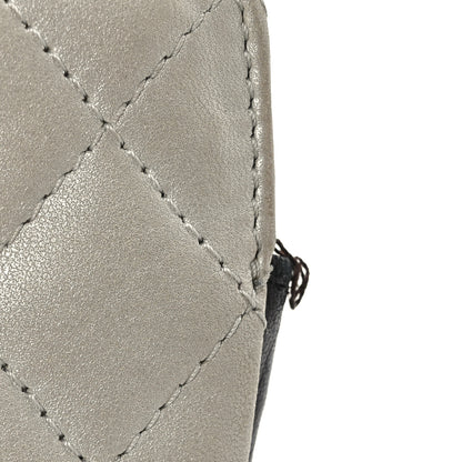 Chanel Metallic Lambskin Quilted Timeless CC Tote White Black 14 of 14