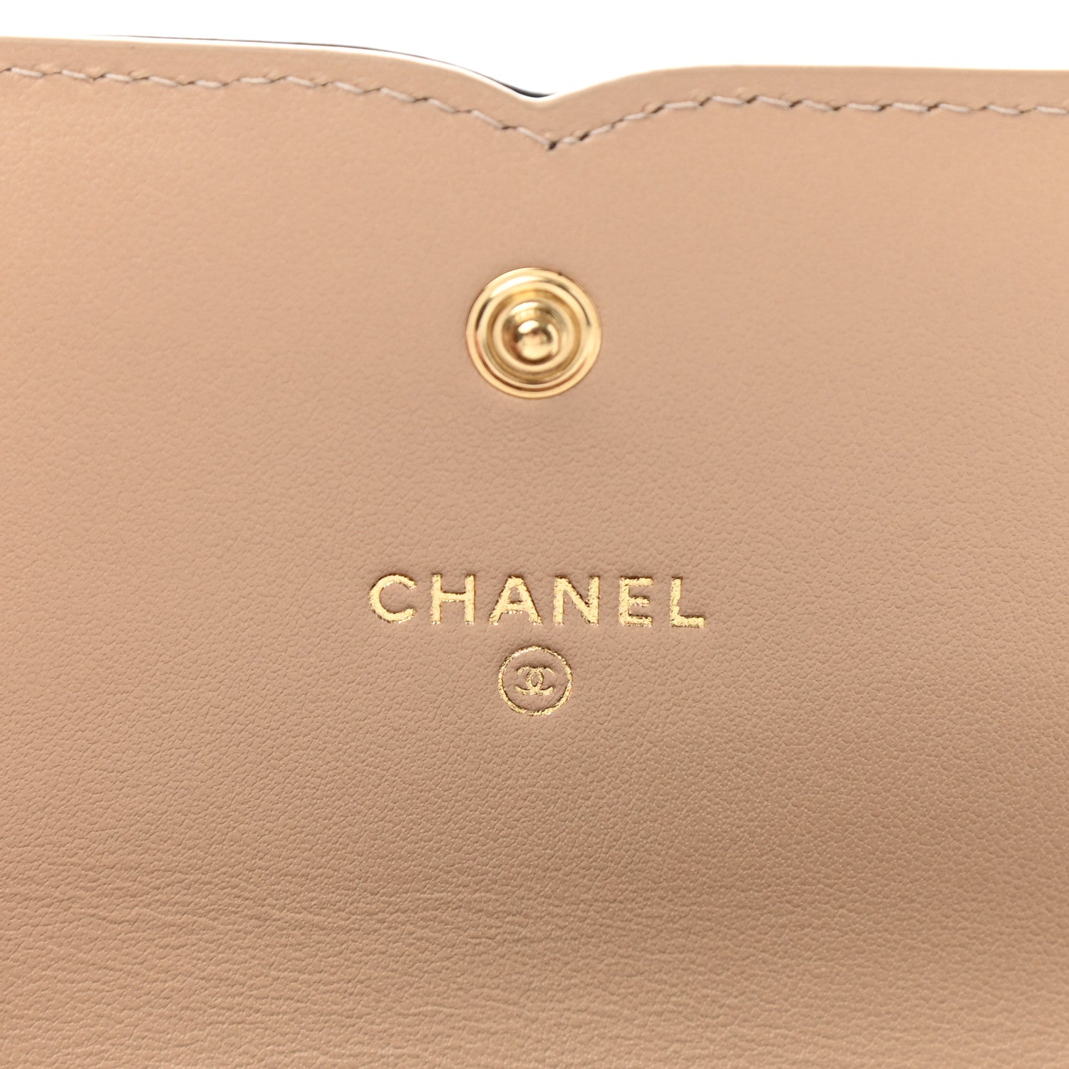 Chanel Caviar Quilted Medium Filigree Flap Wallet Beige Black 6 of 9